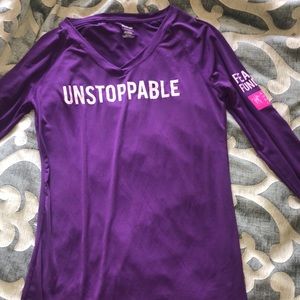 unstoppable reebok workout shirt